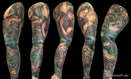 Tattoos - Fairy Mermaid leg sleeve - 138915